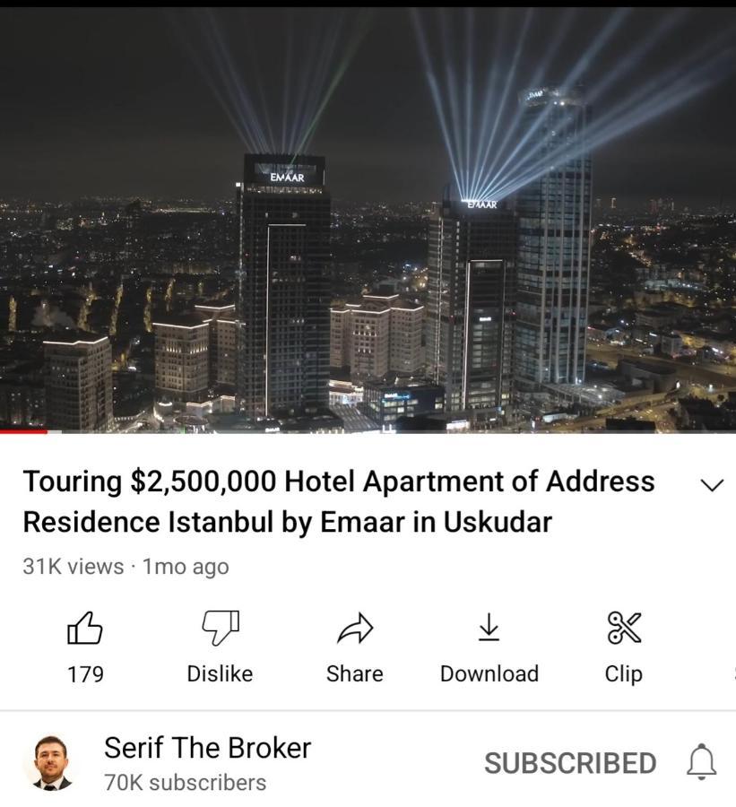 Serviced Luxurious 3+1 In Address Emaar Square Стамбул Экстерьер фото